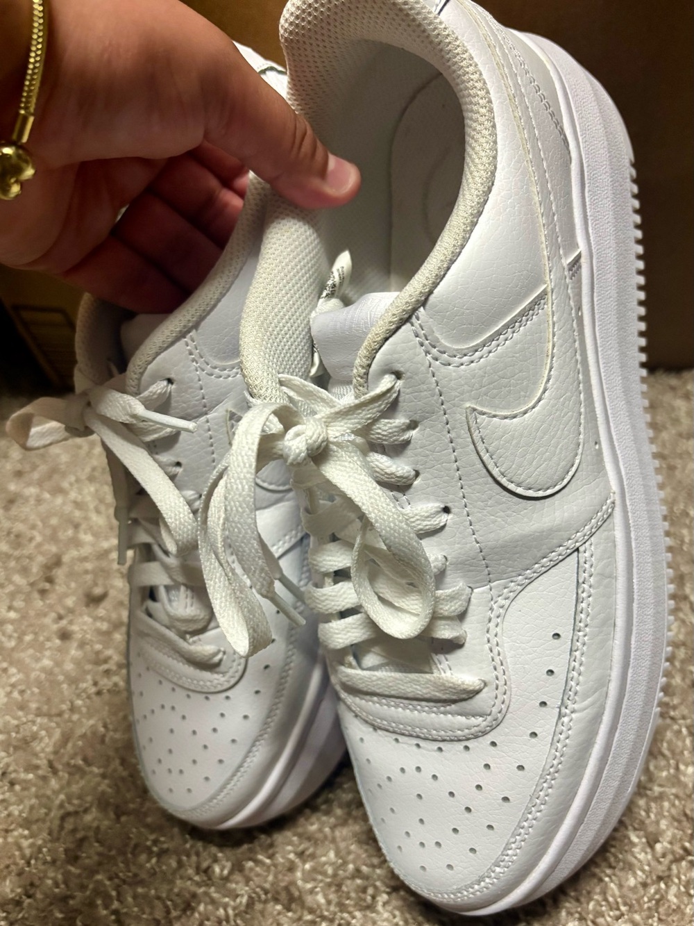 Nike Court Vision Alta LTR Triple White - Picture 4 of 8
